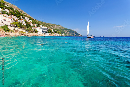 Fototapeta Naklejka Na Ścianę i Meble -  Adriatic Sea - Dubrovnik, Dalmatia, Croatia