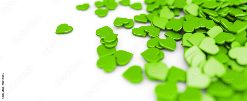 Viele grüne Herzen - Konzept Hearts, love, Liebe, Hochzeit oder Valentins Tag Viele grüne Herzen - Konzept Hearts, love, Liebe, Hochzeit oder Valentins Tag