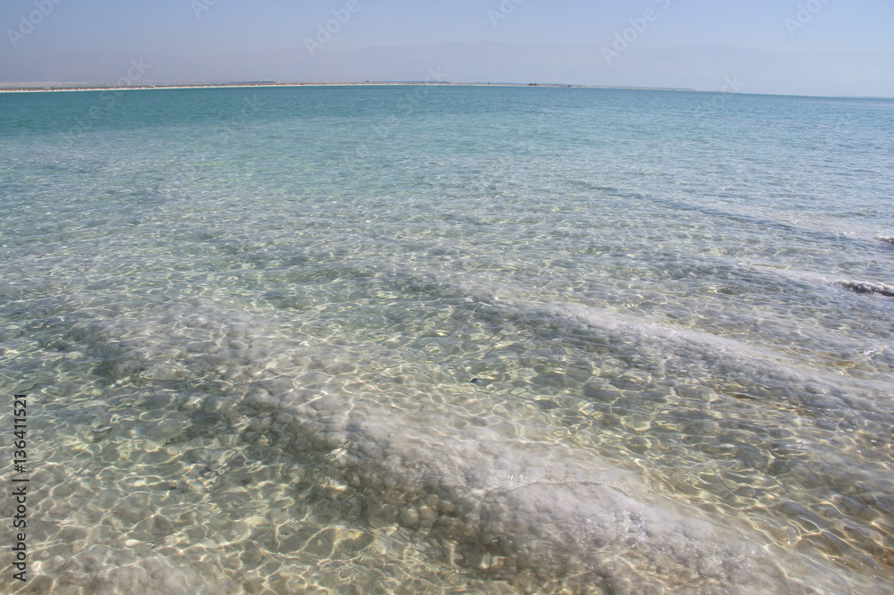  salt in unique water of the Dead Sea