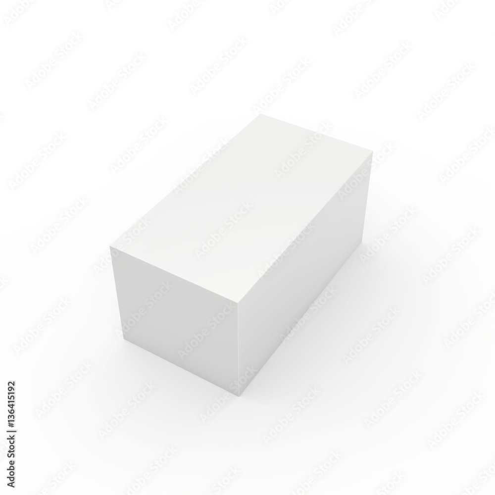 Blank cardboard package box on white background. 3d render. Blank cardboard package box on white background. 3d render.
