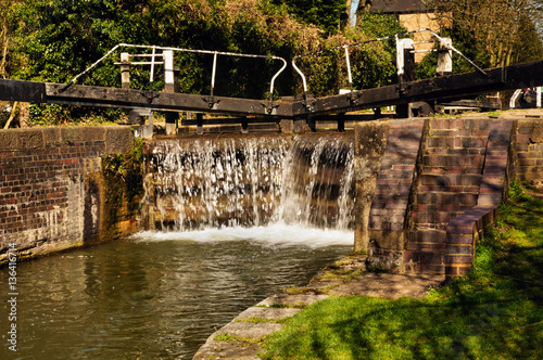 Lock gates on the Grand Union Canal in Hertfordshire