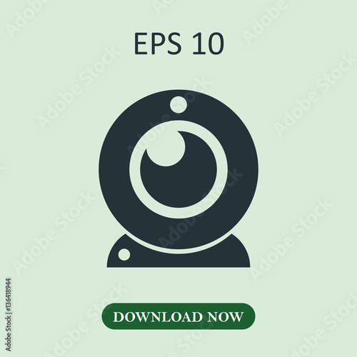 Webcam icon vector