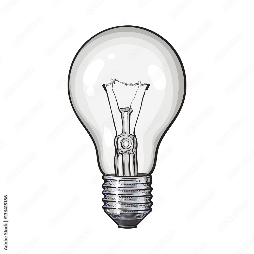 How to Draw a Light Bulb | Easy Drawing Art | Light bulb art drawing, Light  bulb art, Light bulb illustration