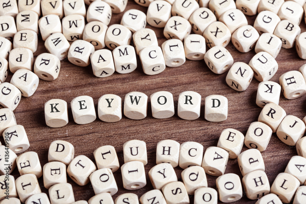 Keyword, letter dices word