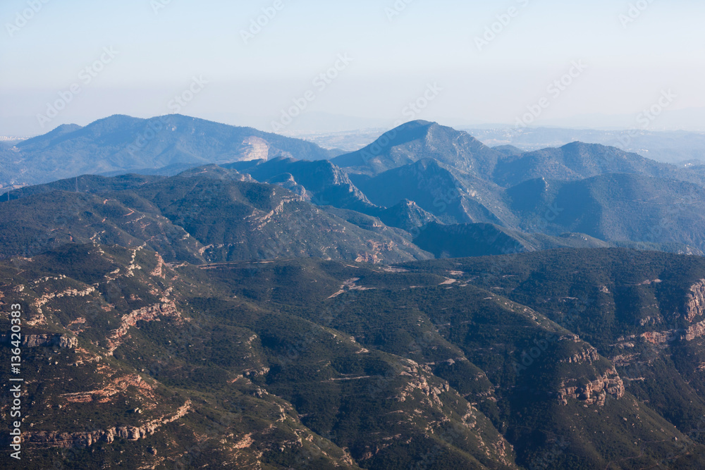 The Montserrat mountains The Montserrat mountains