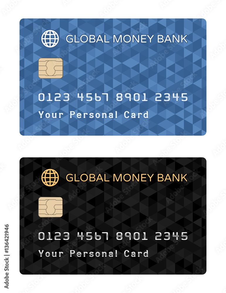 Designs of a Payment Card. Various graphic designs of one side of a payment or debit or credit plastic card with a couple of color schemes. Designs of a Payment Card. Various graphic designs of one side of a payment or debit or credit plastic card with a couple of color schemes.