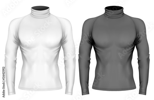 Black and white variants of turtleneck