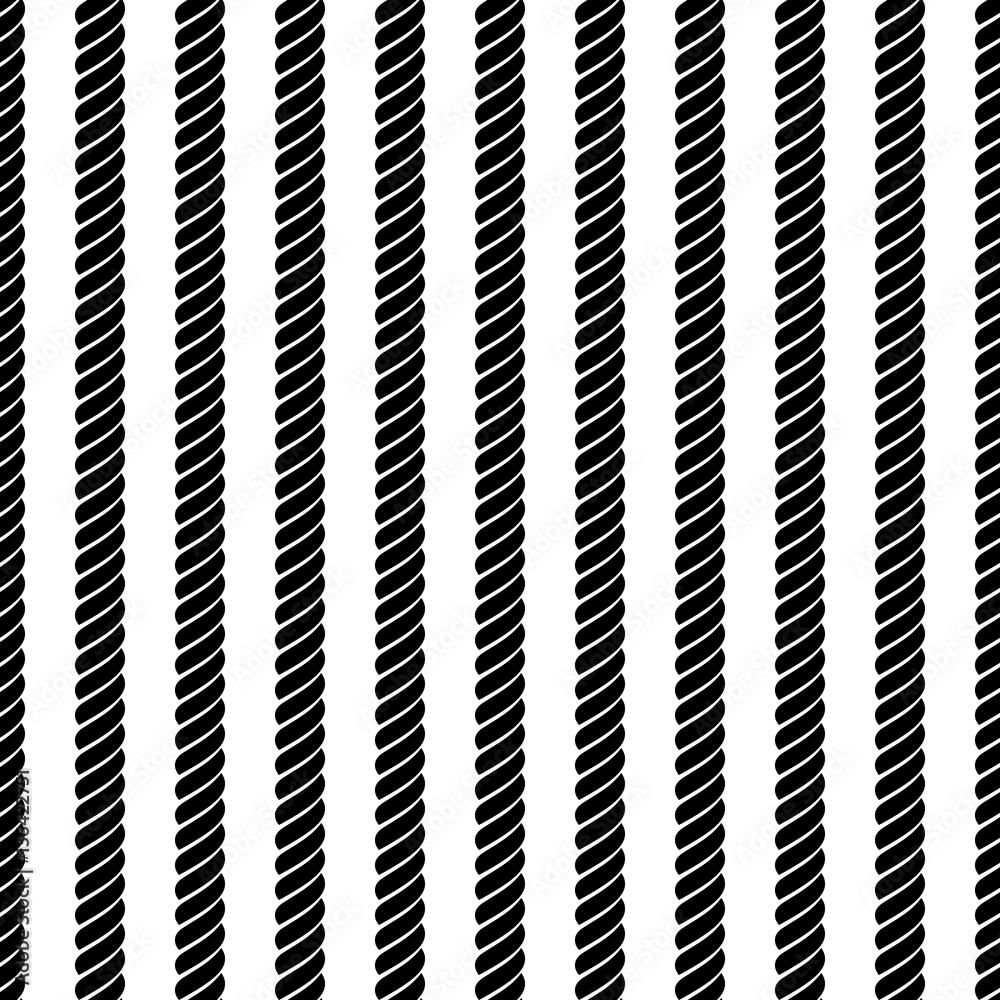 Vector seamless grey pattern with rope Symmetrical background Graphic illustration. Template for wrapping, backgrounds, fabric, prints, decor, surface. Black and white Vector seamless grey pattern with rope Symmetrical background Graphic illustration. Template for wrapping, backgrounds, fabric, prints, decor, surface. Black and white
