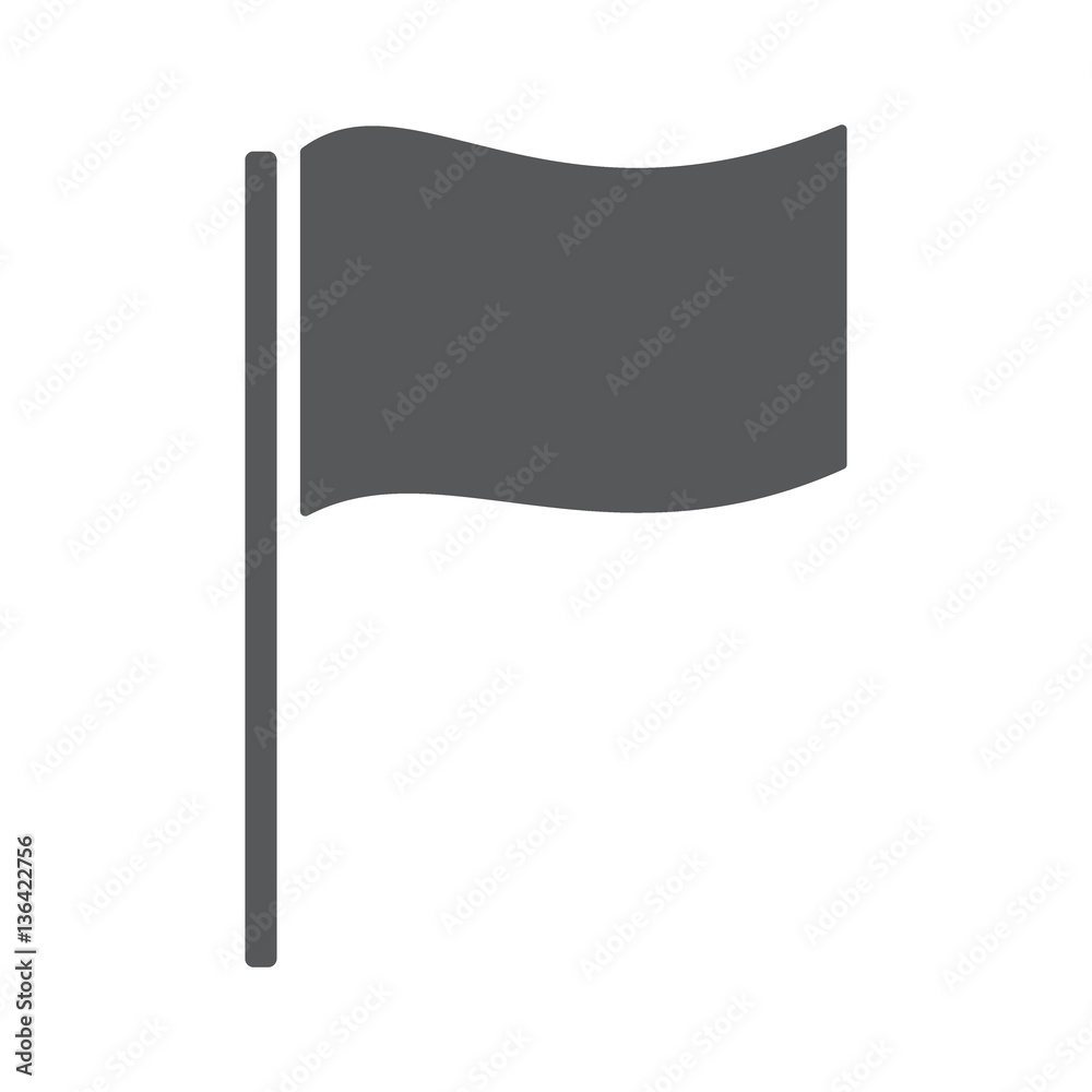 Flag icon. Location marker symbol. Flat design style. Flag icon. Location marker symbol. Flat design style.