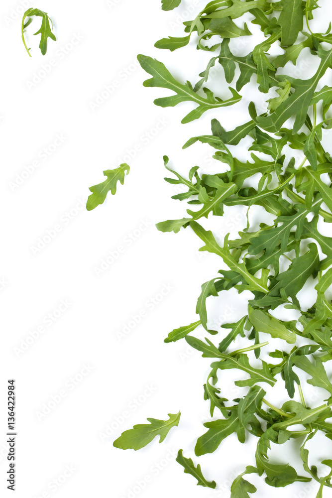 Fresh arugula leaves. Fresh arugula leaves.