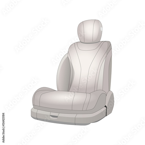 realistic car. luxury seat