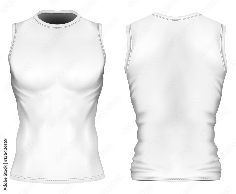 Sleeveless t-shirt with round neck Sleeveless t-shirt with round neck