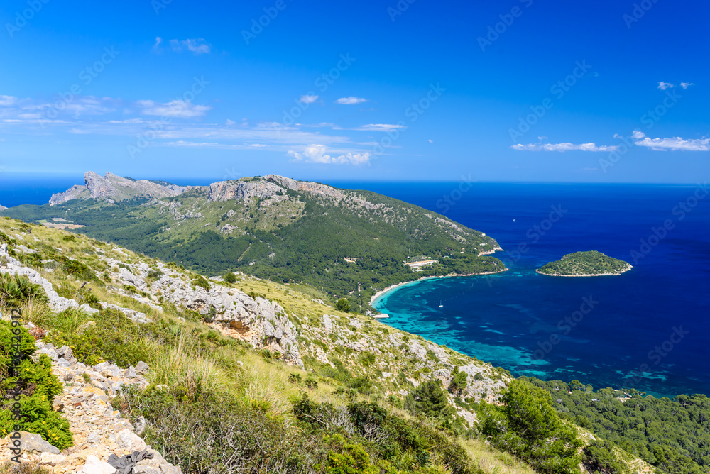 Playa de Formentor - beautiful coast and beach of Mallorca - Spain, Europe