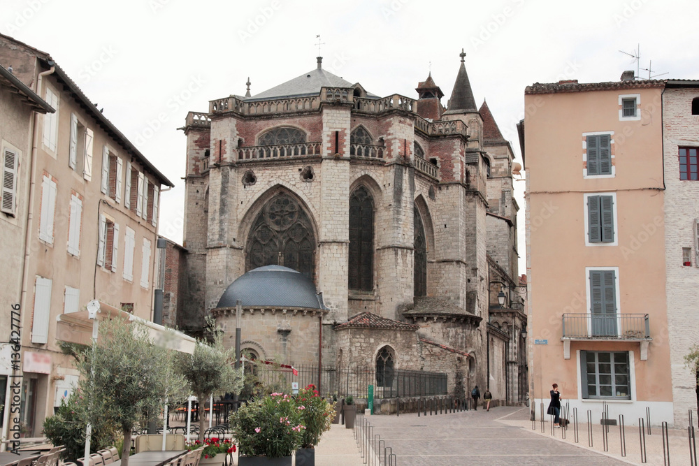 Lot, abside de la cathédrale Saint Étienne à Cahors
