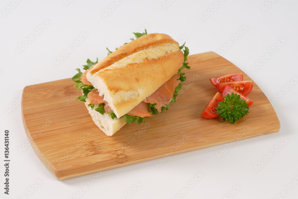 sandwich with smoked salmon sandwich with smoked salmon