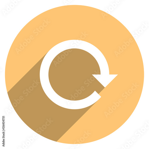Arrow Sign Reset Icon Circle Button