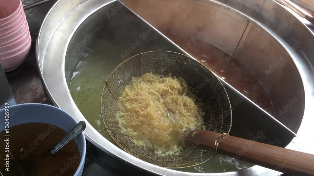 Cooking Chinese noodle,a local food at Thailand Cooking Chinese noodle,a local food at Thailand