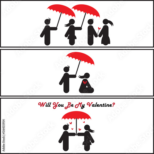 Will you be my valentine. The story of love.