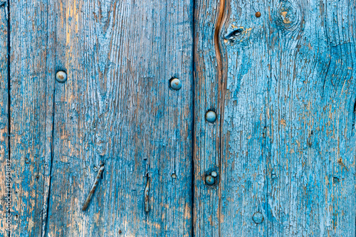 The old blue wood texture with natural patterns