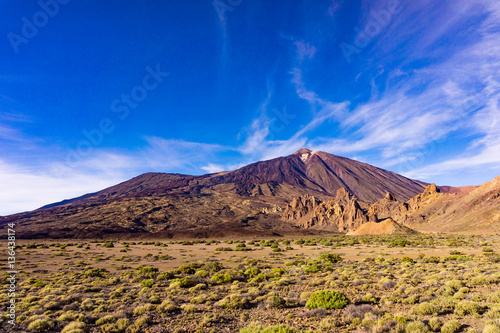 Spain - volcano Teide National Park. Mount Teide  UNESCO World H