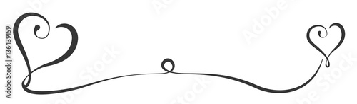 Herzen Liebe Design Element Schwung Banner