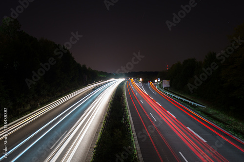 Highway at night