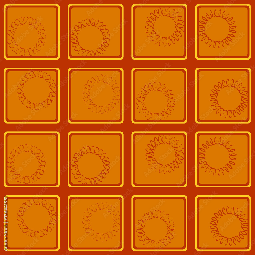 Seamless background with Springs for your design Seamless background with Springs for your design