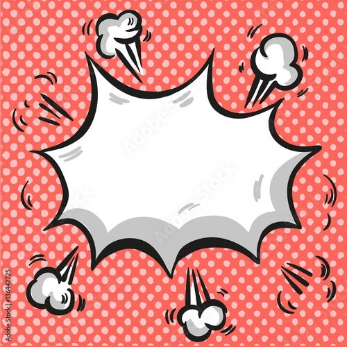 Pop art Comic exploding backgound