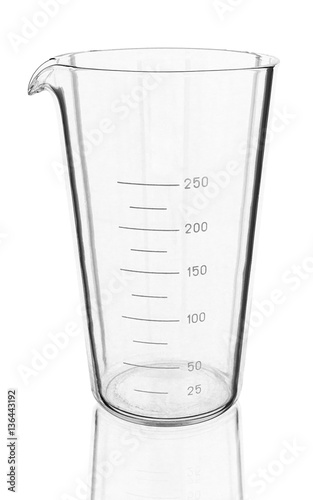 chemical test tube on white background
