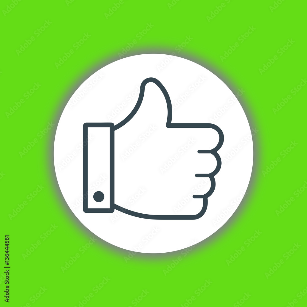 Like icon vector Like icon vector