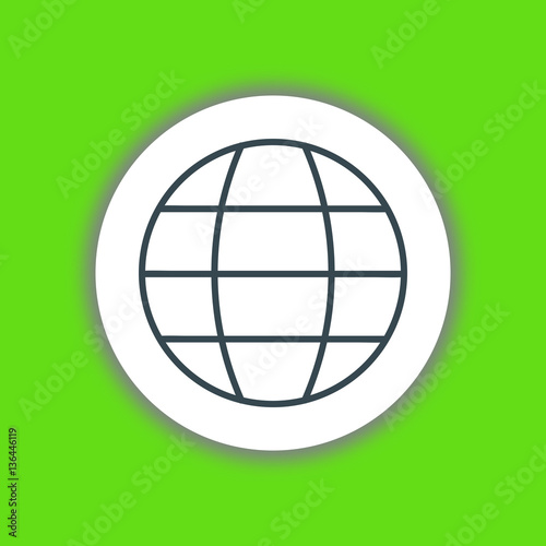 Globe icon vector