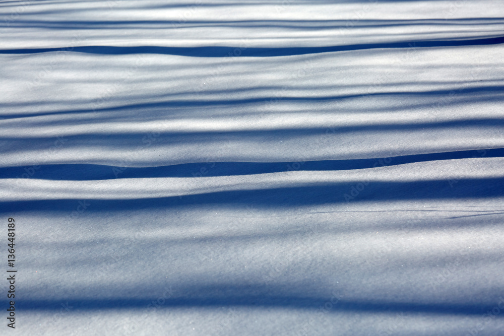 Shadow on snow