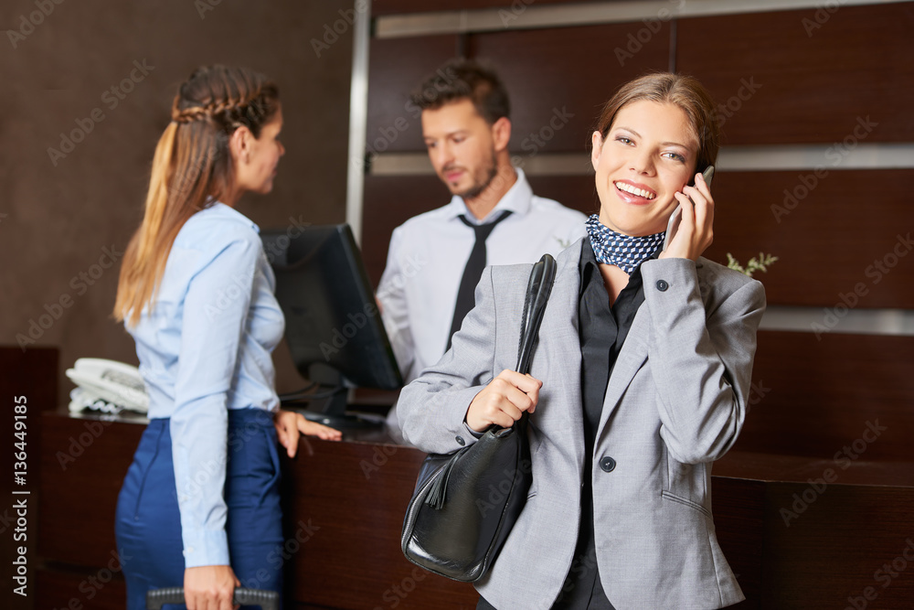 Business woman making phone call Business woman making phone call