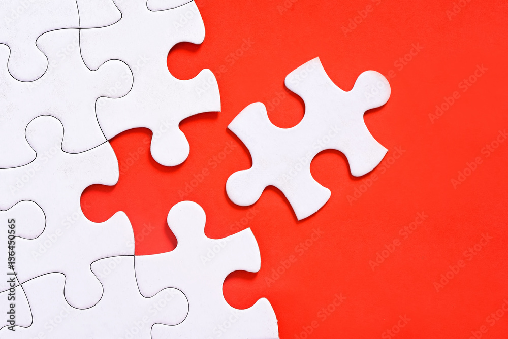 Missing jigsaw puzzle pieces. Business concept. Compliting final task
Missing jigsaw puzzle pieces. Business concept. Compliting final task