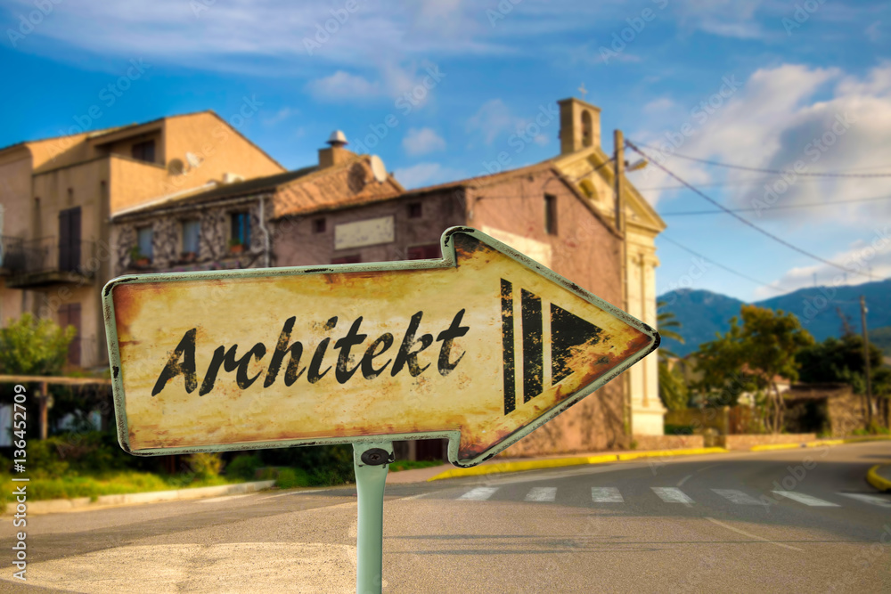 Schild 198 - Architekt Schild 198 - Architekt