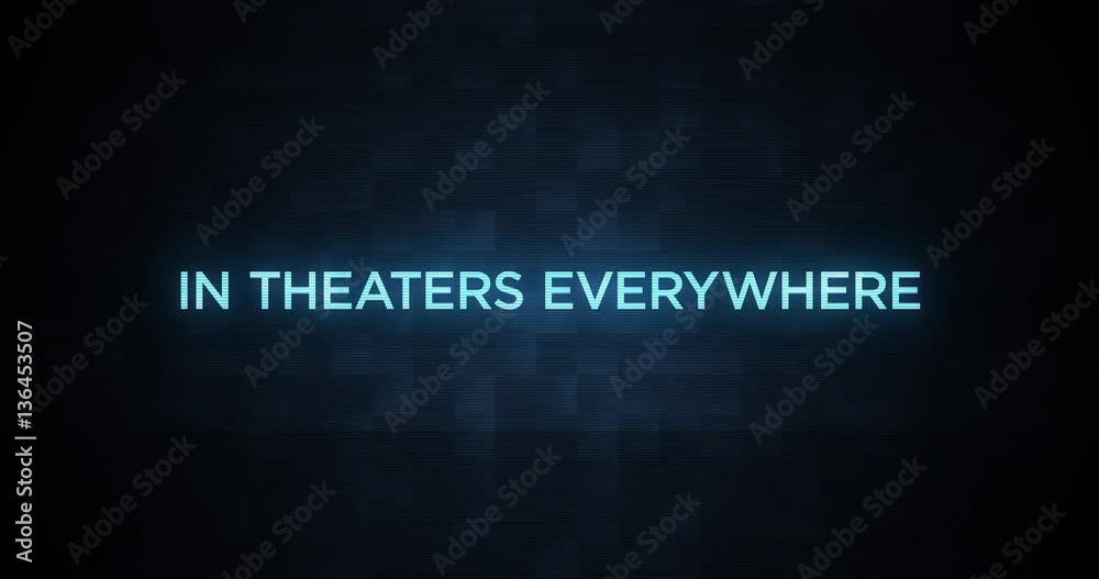 Digital Glitching Movie Credit Text In Theaters Everywhere Digital Glitching Movie Credit Text In Theaters Everywhere