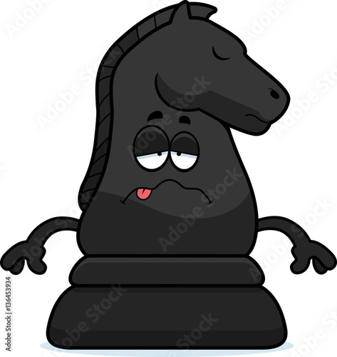 Sick Cartoon Chess Knight