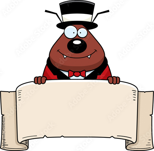 Cartoon Flea Circus Banner