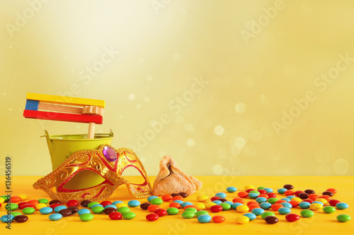 Purim celebration concept (jewish carnival holiday)