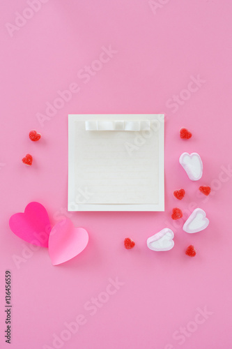invitation to the wedding on a pink background. an invitation. © beverli