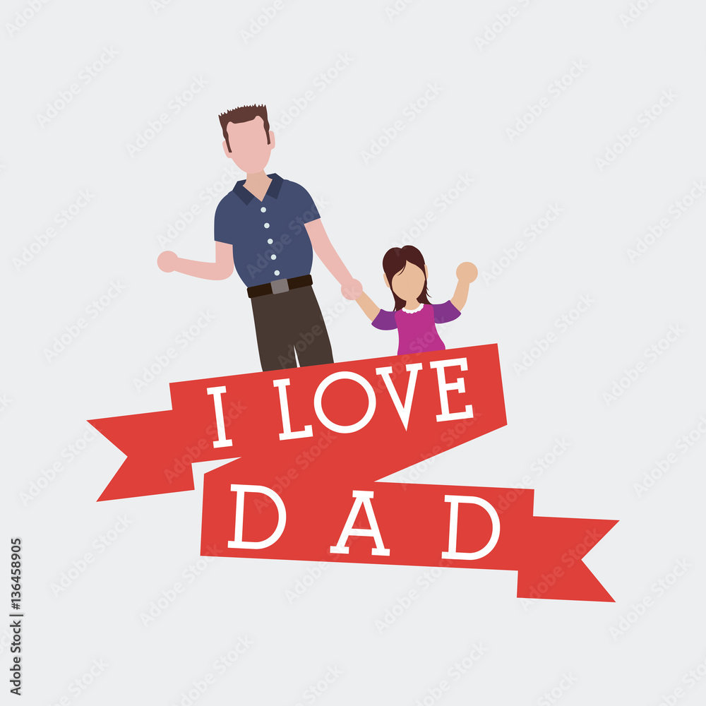 happy father day card icon image, vector illustration happy father day card icon image, vector illustration