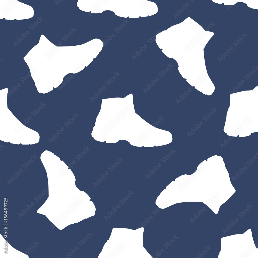 pattern of casual winter shoes, vector, illustration, pattern of casual winter shoes, vector, illustration,
