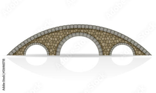 stone bridge stock vector illustration