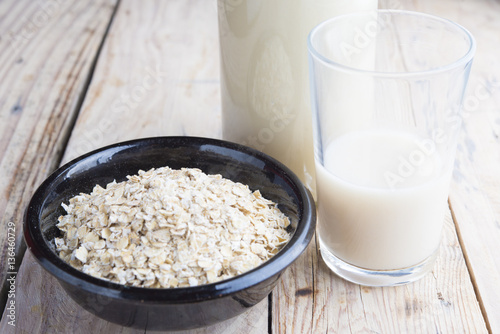 Breakfast vegan, milk of oast © DalaiFood