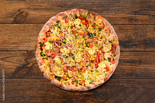 Vegetables pizza