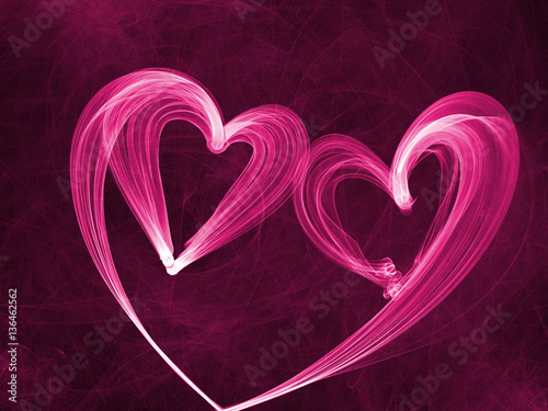 purple heart lovely grunge background, romantic backdrop
