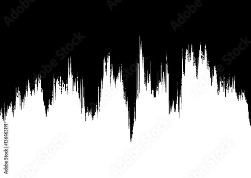 Vector Black Paint Drips