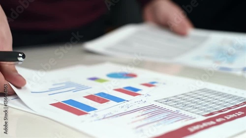 Expressive Accountant Monitors Leaks In The Budget. Close Up