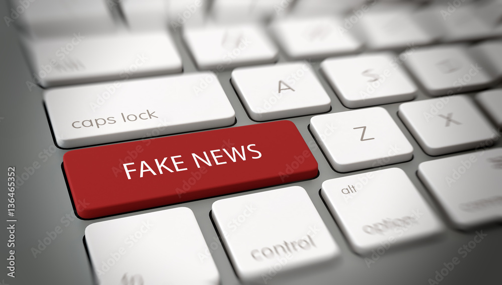 FAKE NEWS button or key on computer keyboard FAKE NEWS button or key on computer keyboard