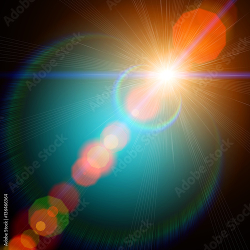 Background with Lens Flare
